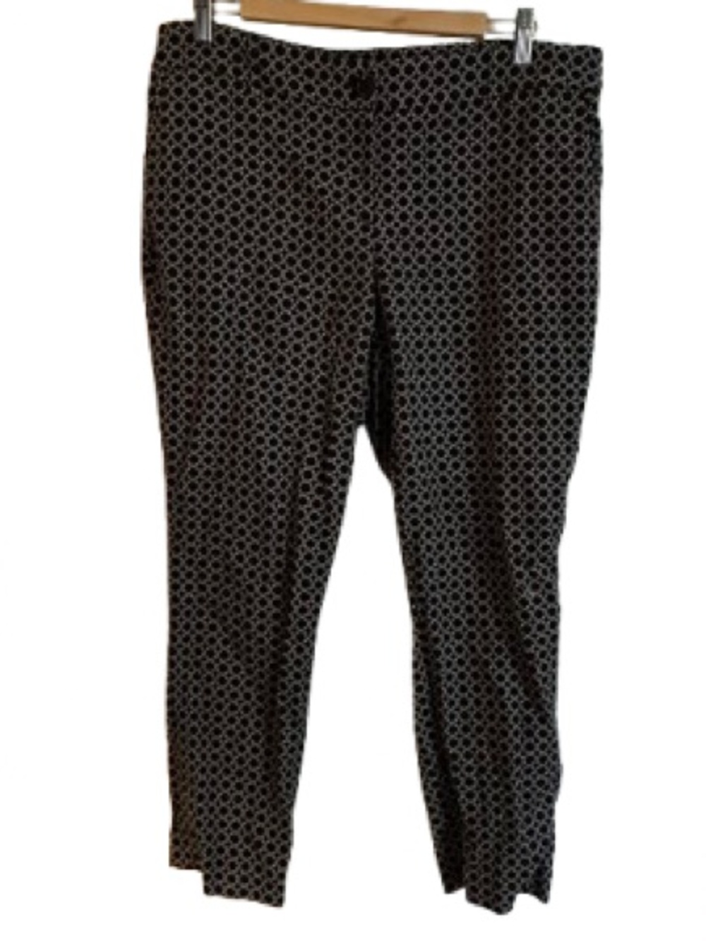 Hilary Radley Black and White Patterned Pants